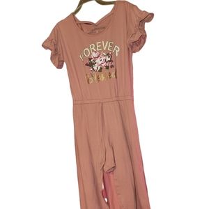 Pink causal girl dress #6x